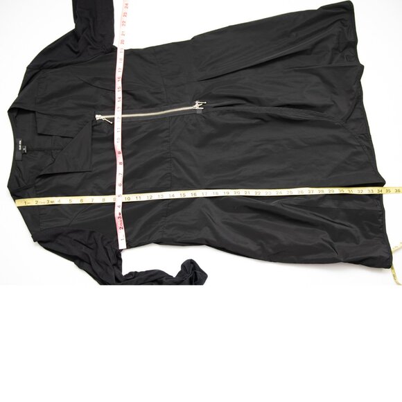 Sun Kim Jacket Lightweight Zip-Up  Asymmetrical Made USA Black Size Small - Picture 5 of 5